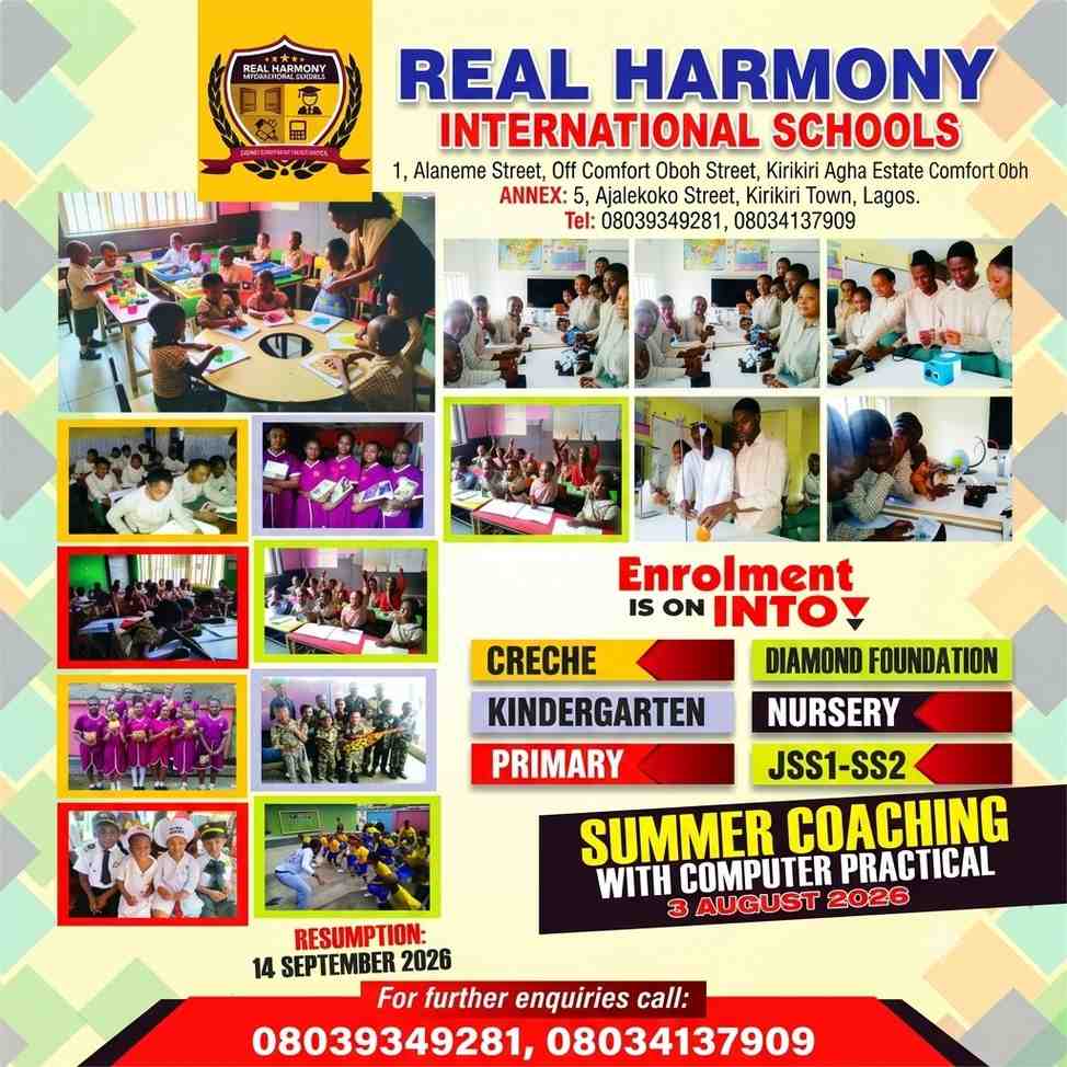 Admission Card – Creche to SS2